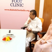 Diabetic foot screening and evaluation camp